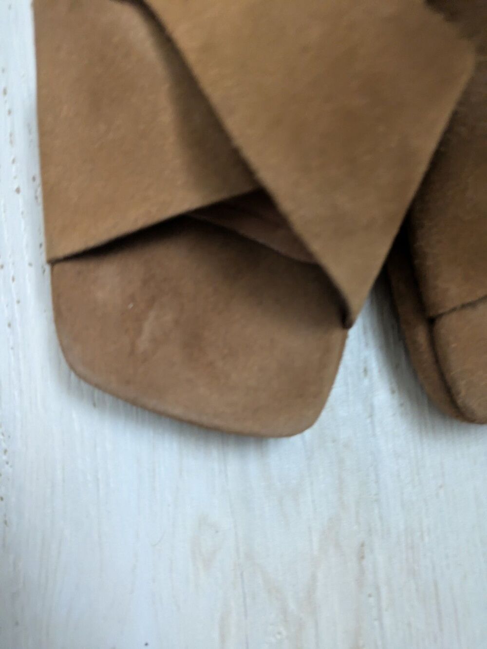 Intentionally Blank Siren Sandal Sling Back Brown Suede Shoes 7 Whiskey - Picture 6 of 8